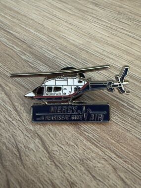 Mercy Air Helicopter Pin